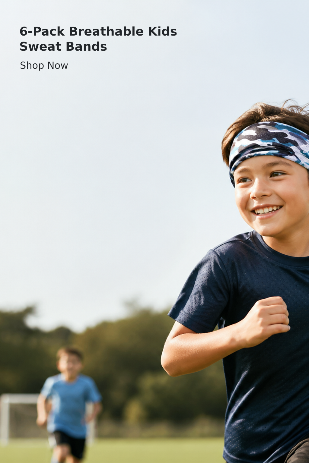 6-Pack Breathable Kids’ Sports Headbands